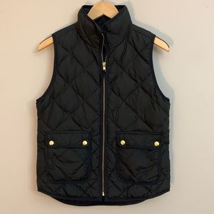 J.Crew Black Puffer Vest XS